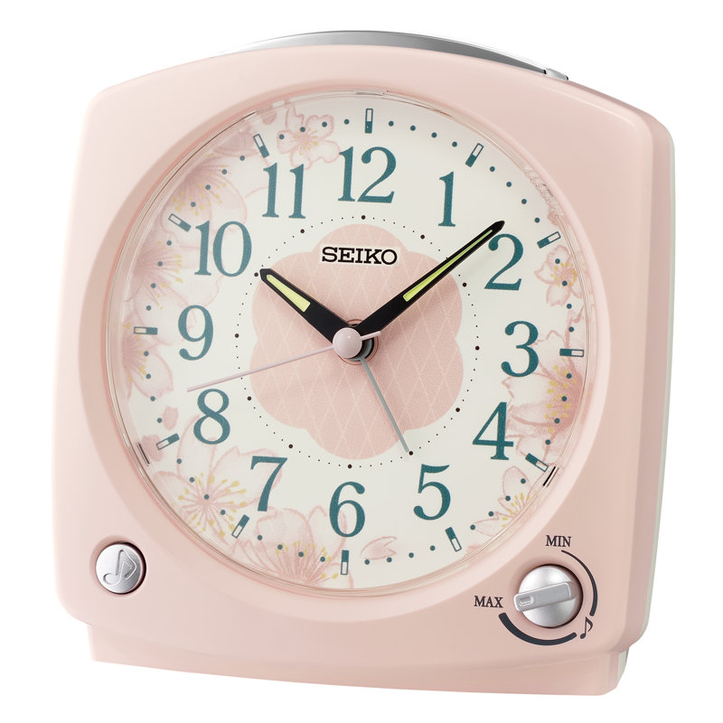 QHP012PLH Modern Alarm Clock, Pink