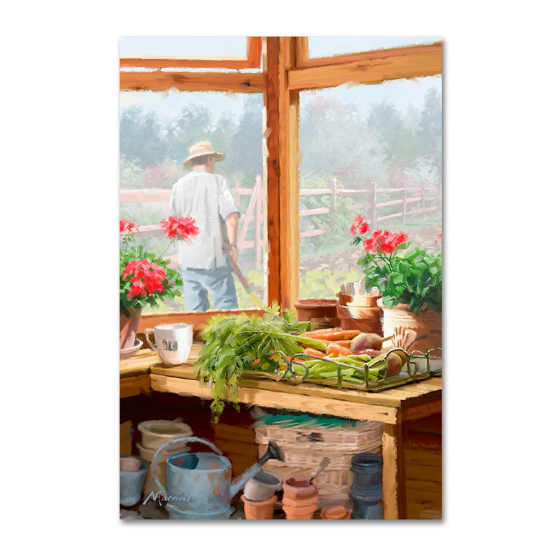 Armand «Potting Shed», reproduction sur toile, H 19 po x l 12 po x P 2 po