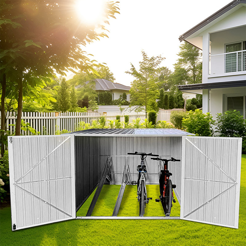 Bicycle Outdoor Steel Storage Shed