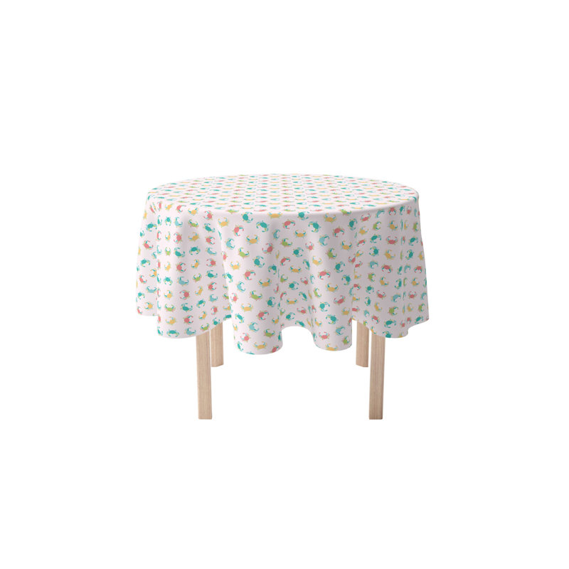 Round Cotton Twill Tablecloth