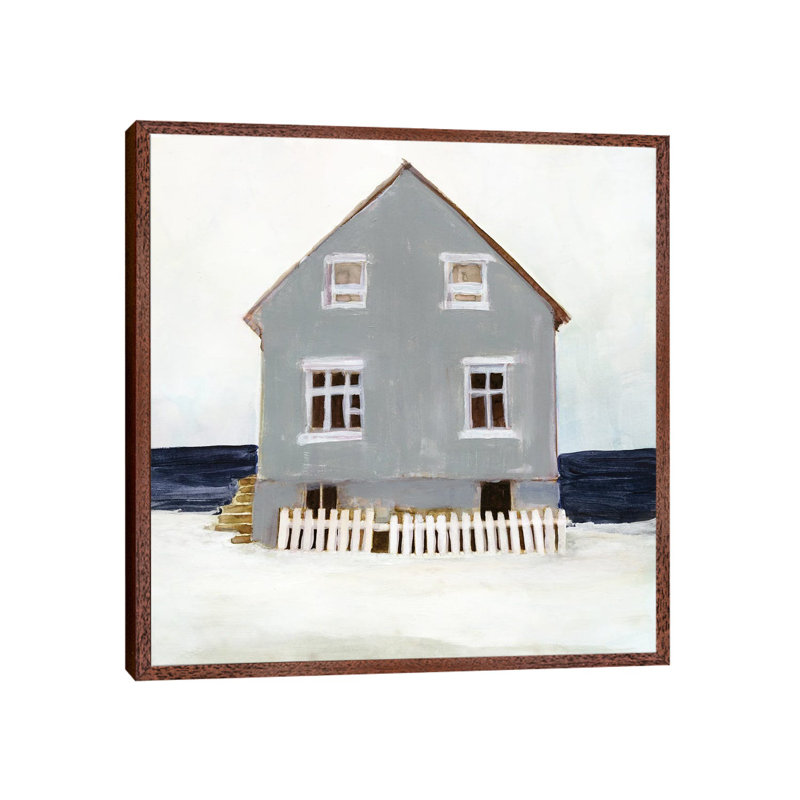 Beach Hut II by Stellar Design Studio - Gallery-Wrapped Canvas Giclée on Canvas, Classic Wood Framed, 66.04 cm H x 66.04 cm W