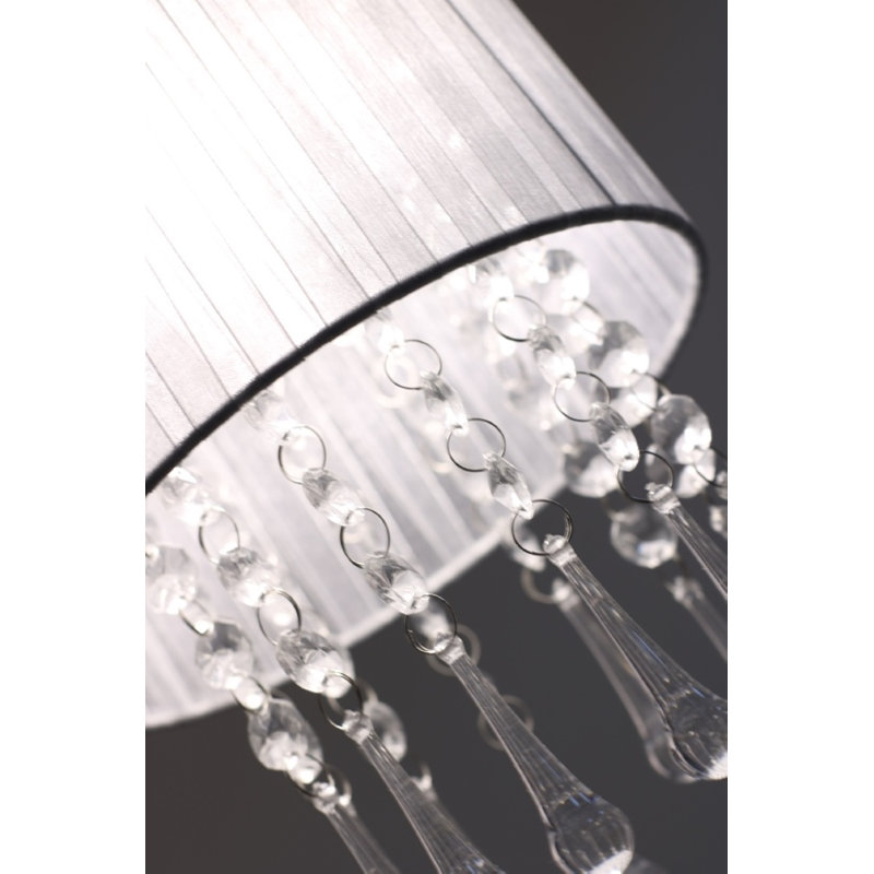 Devan 1 - Light Crystal Drum Pendant