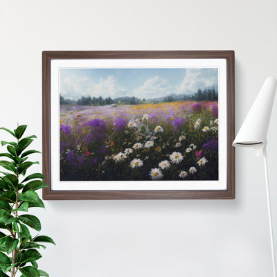 Blissful Wildflowers Floral - Framed Print