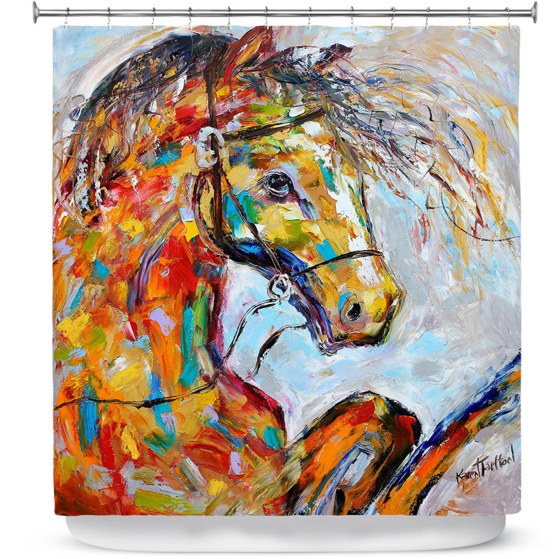 Horse Portrait I Single Shower Curtain