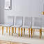 Ensemble de chaises de salle à manger rembourrées en similicuir avec dossier rembourré, pieds en métal-2030806674-2030806672