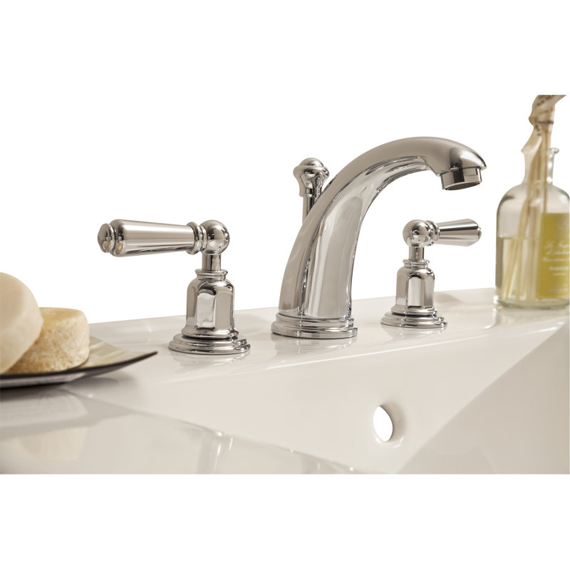 Edwardian™ Widespread Faucet, Polished Chrome, Lever