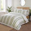 Maya Frilled Cotton Blend Striped Duvet Cover Set-124538014-124538015