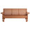 Fauteuil coulissant avec véranda en bois traité 800 lb Centerville Amish, 6 pi, porte-gobelets