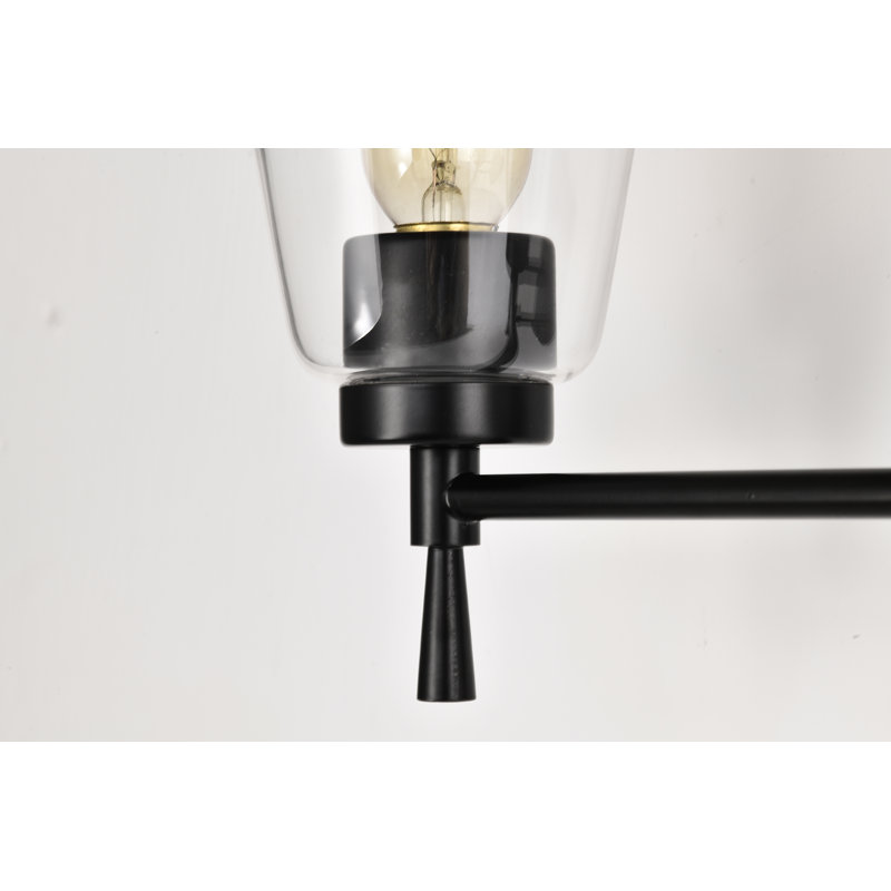 3 - Light Dimmable Vanity Light, Black