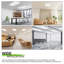Luminaire encastré à DEL Dimmable 2X4 avec 3 lumières de type CCT sélectionnables, 6 000 lumens, 120 lumens / watt, pour un plafond de plafond commercial