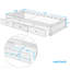 Base de lit plateforme simple en pin massif avec 3 tiroirs de rangement