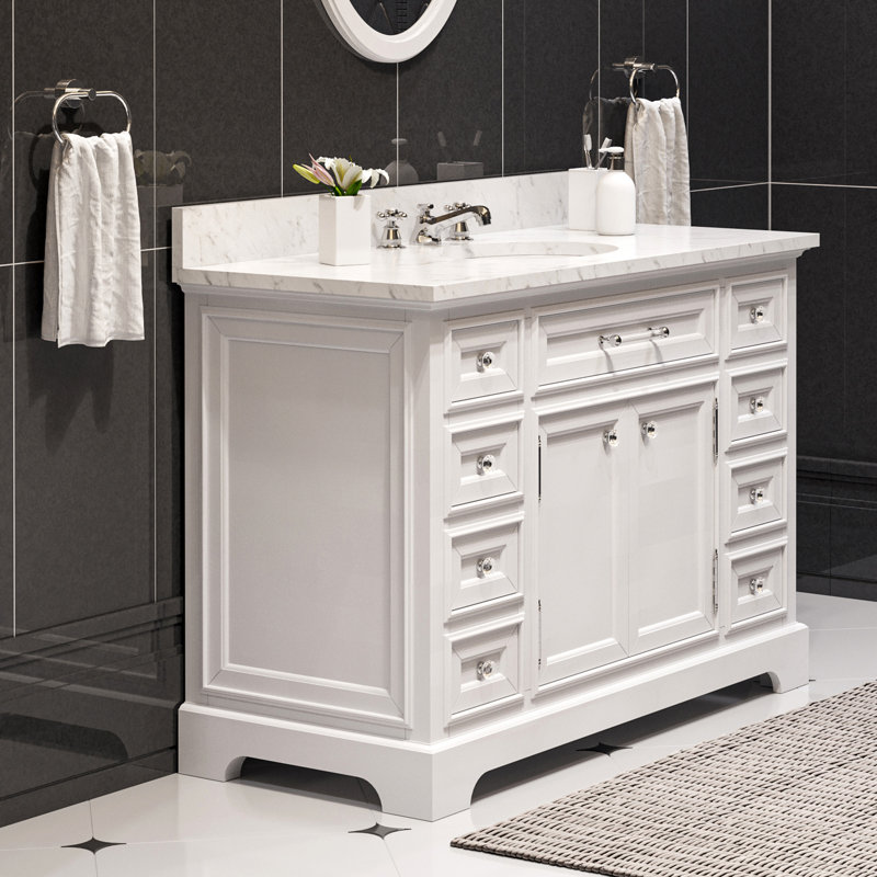 Derby 48'' W Single Vanity, Pure White