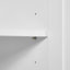Armoire de rangement haute pour salle de bain, armoire avec deux portes et tiroirs, tablette réglable-717059466