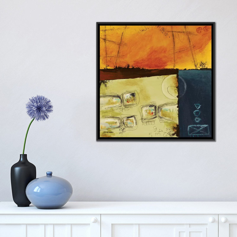 «Unity III», reproduction sur toile, H 18 po x l 18 po x P 1,5 po, Toile avec cadre noir, Pas de tapis