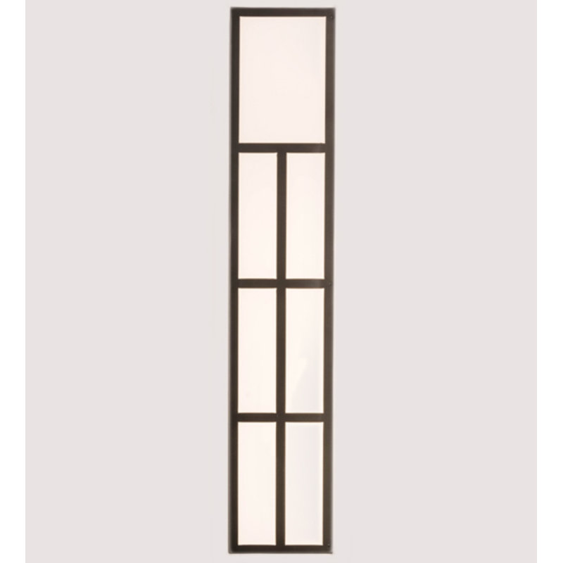 Quadrato 6 - Light Outdoor Wall Lantern, 42" H x 18" W x 8" D