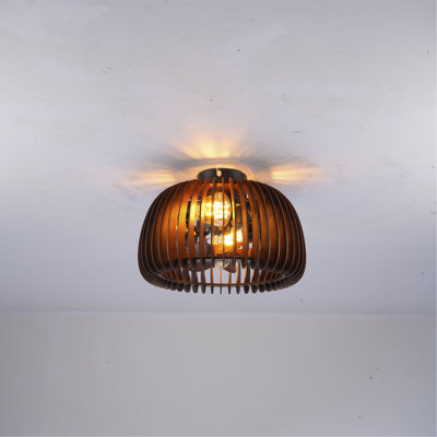 Ventilateur de plafond encastré moderne de 20 po en demi-cercle, ventilateurs de plafond avec lumières (sans ampoules incluses) et télécommande, 6 vitesses, moteur à courant continu silencieux pour le salon, la chambre à coucher et la cuisine