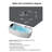 55.12"x28.35"Acrylic Home Curved Corner Whirlpool Massage Smart Thermostatic Deep Soaking Bathtub