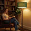 Lampe sur pied en bois d'hévéa rétro de 61 po avec base sphérique empilée sculptée et abat-jour tambour en lin vert, certifiée cULus pour les tables d'appoint de salon, les coins de chambre à coucher, les bureaux à domicile ou les salles d'étude-816063572
