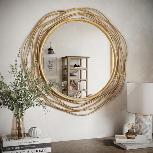 Mercer41 Yinuo Metal Modern Wall Mirror & Reviews | Wayfair