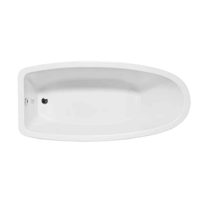 Atoll 66" x 32" Freestanding Soaking Acrylic Bathtub, White