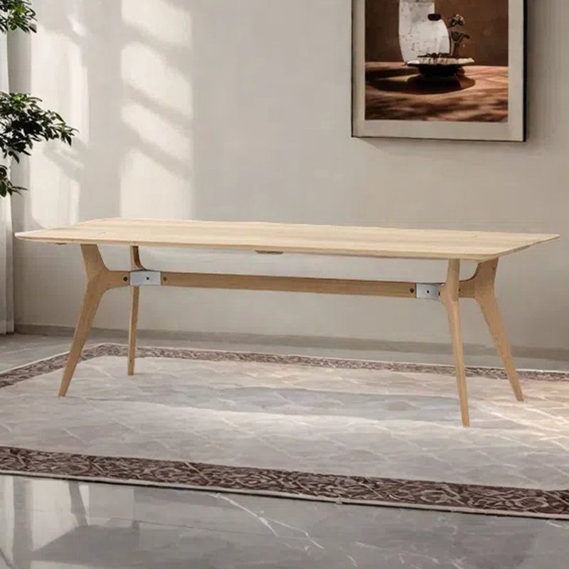 Industrial style rectangular dining table, 29.13"H x 94.49"L x 39.37"W