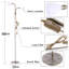 180cm Polished Torchiere Floor Lamp