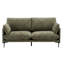 À l'intérieur, 2 sièges, coussins compressés, siège en mousse, siège et dossier amovibles, structure en bois, accoudoirs Kd, coussin décoratif, housses amovibles, conception, pieds en métal, capacité de 6 440 lb, coussin inclus
