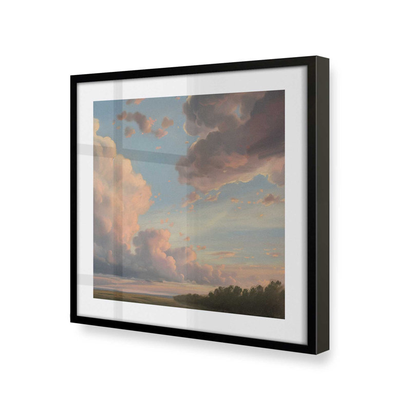 Brilliant Skies II, reproduction, Cadre noir satiné, H 21,5 po x l 21,5 po