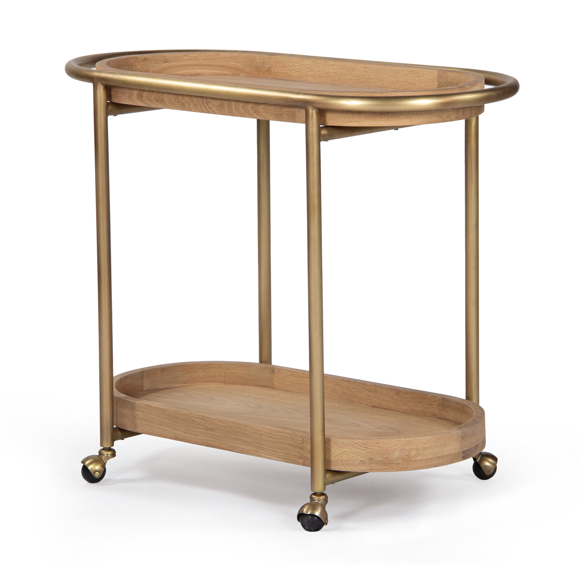 Orbit Bar Cart, Antique Brass, Antique Brass