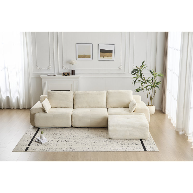 Canapé moderne en mousse à mémoire de forme compressée, grands canapés modulaires pour divers espaces de vie, animaux de compagnie modulaires et faciles à placer