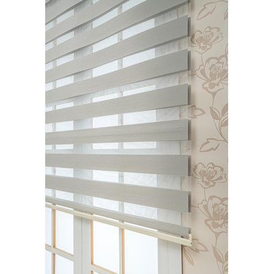  Zebra Semi-Sheer and Blackout Roller Shade