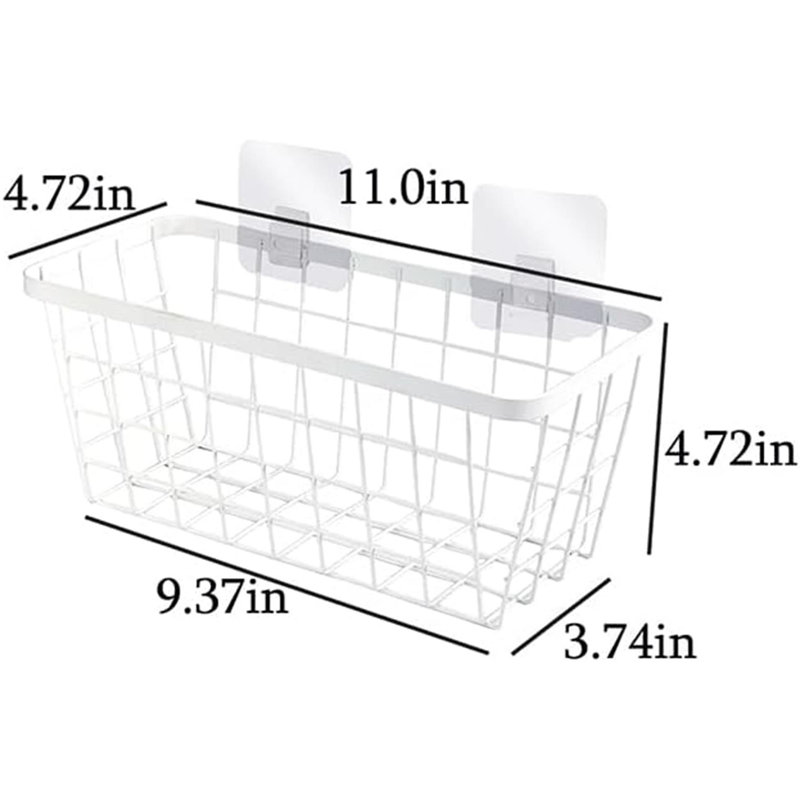 White Hanging Kitchen Basket