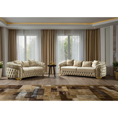Larean 2 - Piece Velvet Living Room Set by Rosdorf Park