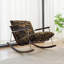 Chaise berçante moderne en chenille moderne