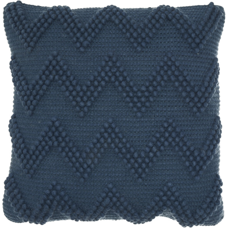  Housse et insert de coussin carré, Carrée, Bleu marine, H 20 po x l 20 po x P 6 po