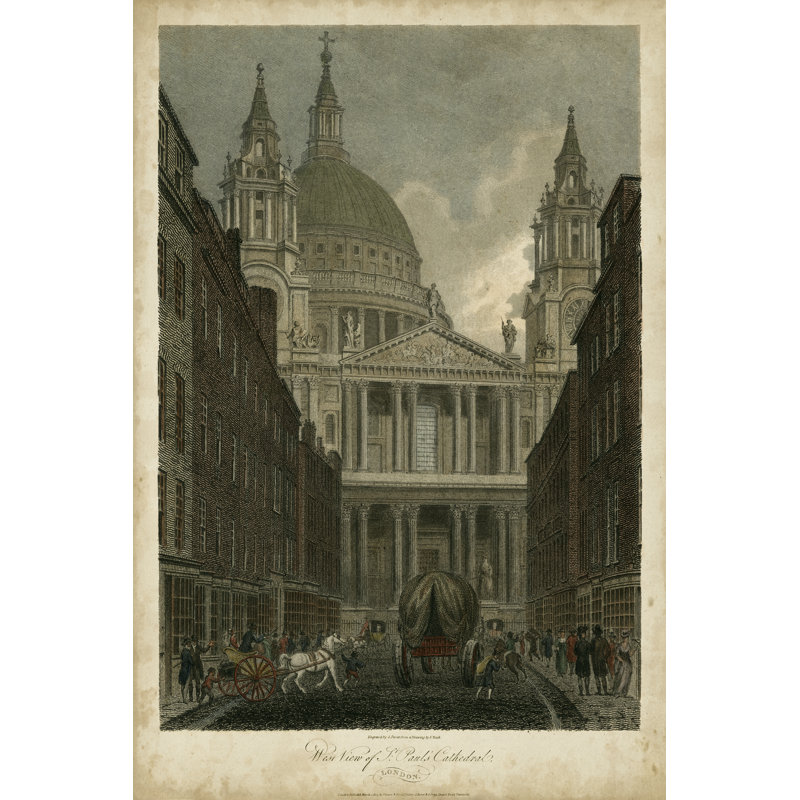 St. Pauls Cathedral London by J. Stover - Wrapped Canvas Print, 76cm H x 51cm W x 3.8cm D