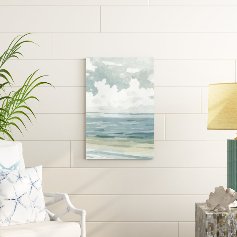 Doux pastel marin paysage II, H 30 po x l 20 po