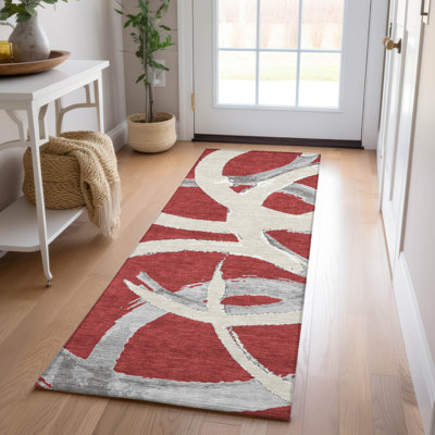 Tapis intérieur / extérieur rouge Aloura 
