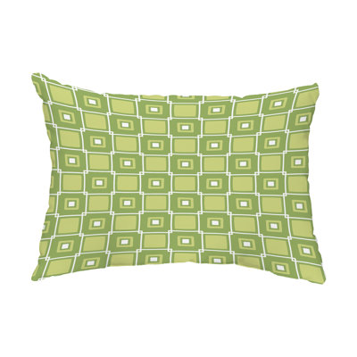 Geometric Outdoor Reversible Throw Pillow