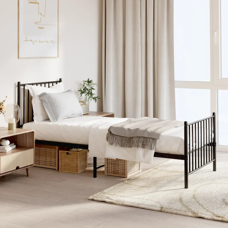 Lemual Metal Bed, 75 x 190 cm