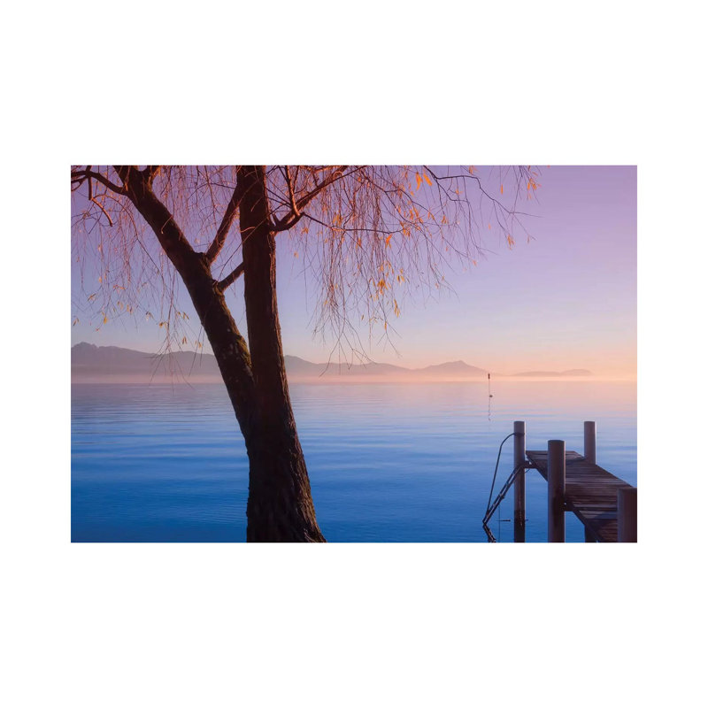 Seascape And Poetic Sunset by Beli - Wrapped Canvas Print, 30.48 cm H x 45.72 cm W
