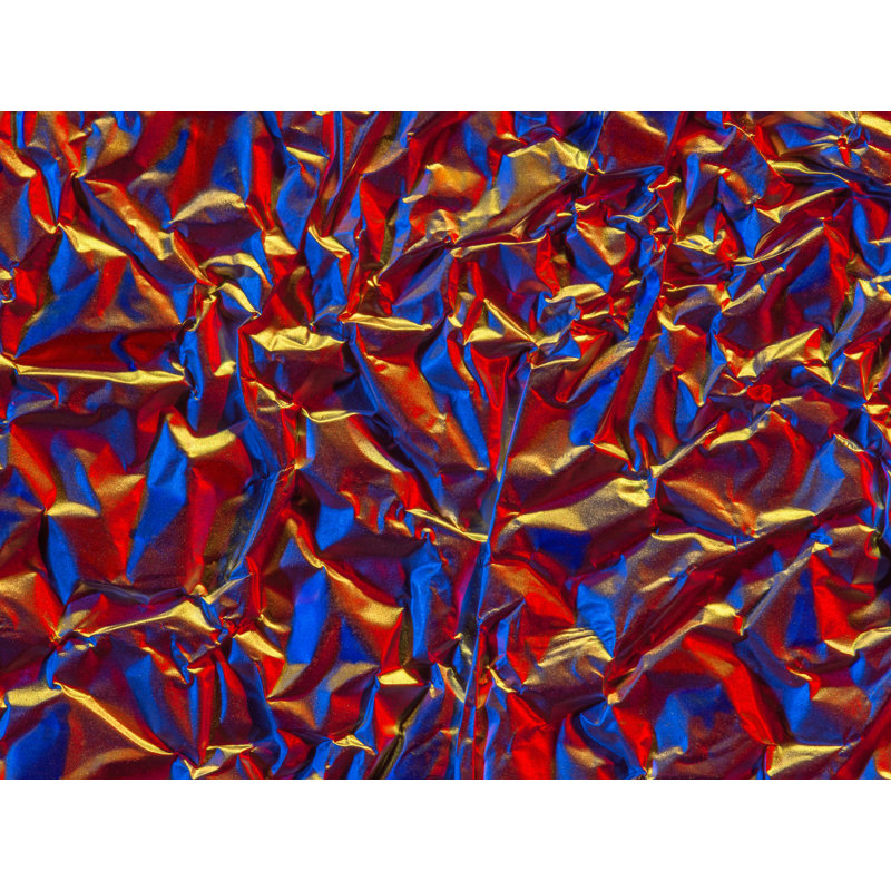 " Aluminium Foil " by Philippe Monthoux, 24" H x 32" W x 1.5" D, Wrapped Canvas