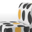 Yellow And Black Circle Pattern - Upholstered Patterned Accent Slipper Chair