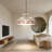 1-Light Pink Tiffany Stained Glass Pendant Light