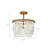 Abriell 3-Light 14.4" Semi Flush Mount
