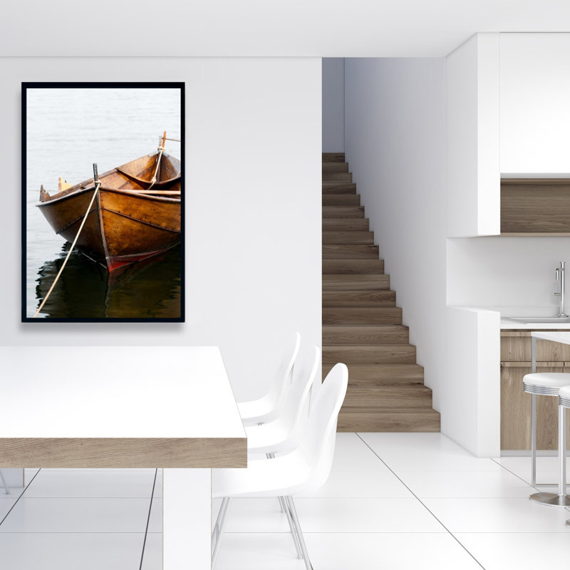 "Chaloupe sur l'eau calme" sur toile