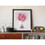 Pink Gin Glass - Single Picture Frame Print