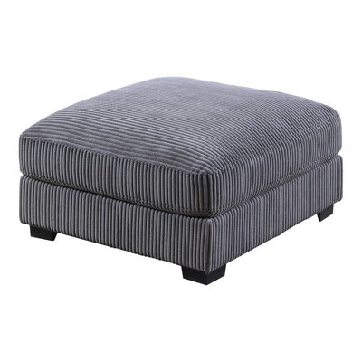 Joana Cocktail Ottoman, Wide Welt Corduroy Fabric, 37 Inch