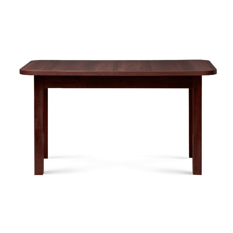 Extendable Solid Wood Base Dining Table, Nut