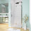 Porte de douche battante pivotante en verre trempé transparent sans cadre l 34 po x H 72 po